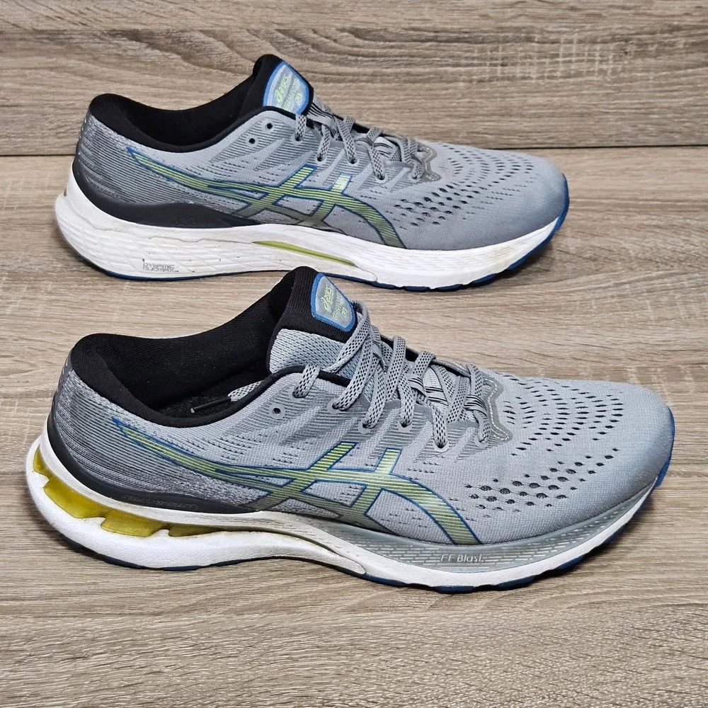 ASICS Gel-Kayano 28 Mens Running Shoes Grey Blue 1011B189 Size 10.5